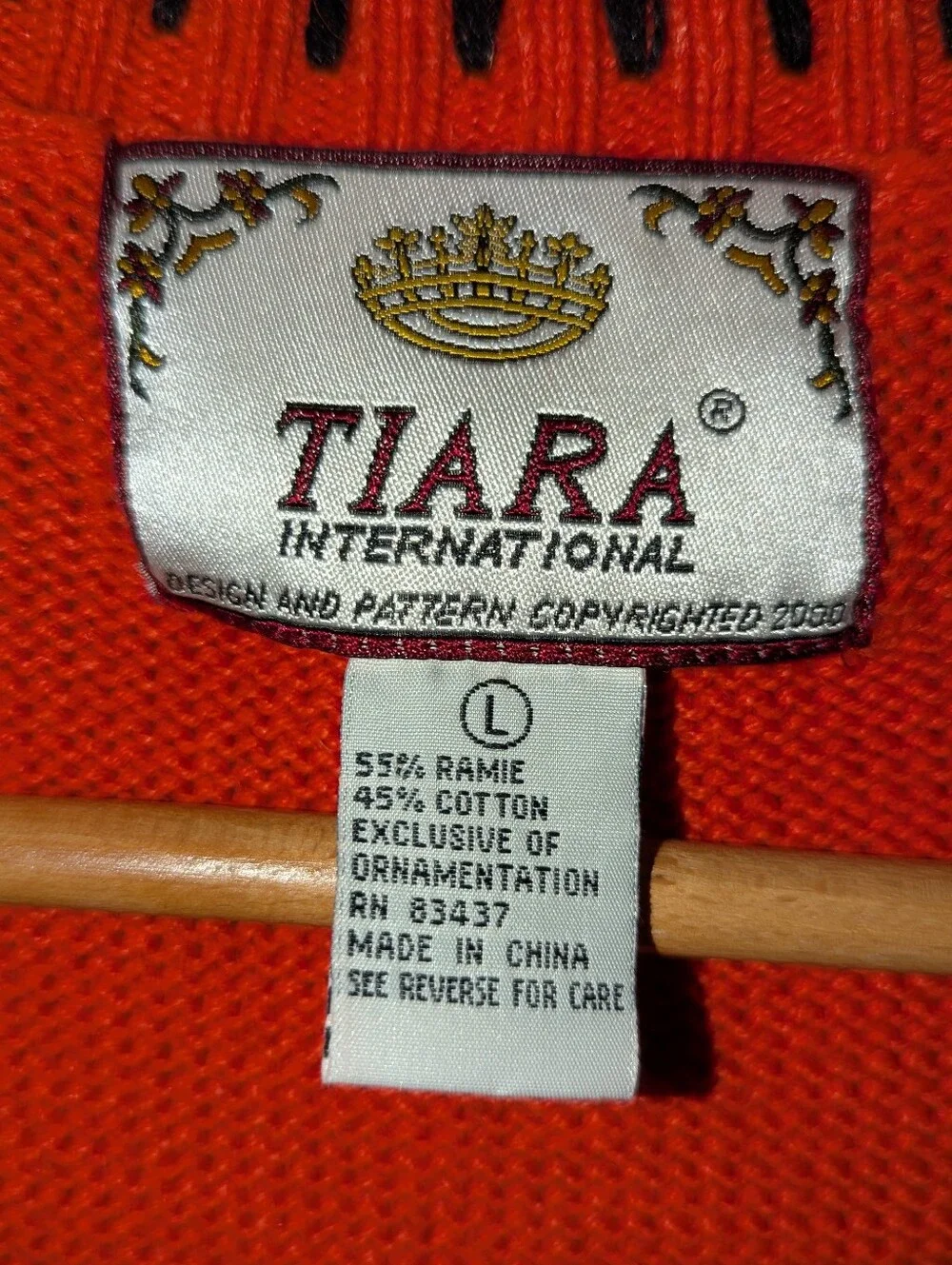 VTG Tiara International Halloween Sweater Vest L Ghost Pumpkin 2000
